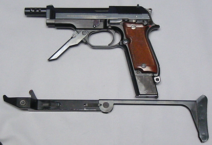 Beretta ful auto pistol model 93R berettacollection.com lH
