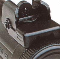 Beretta Submachine gun model 12 rear sight