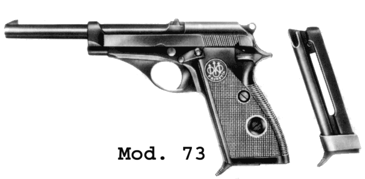Beretta pistol model 70 variants model 73