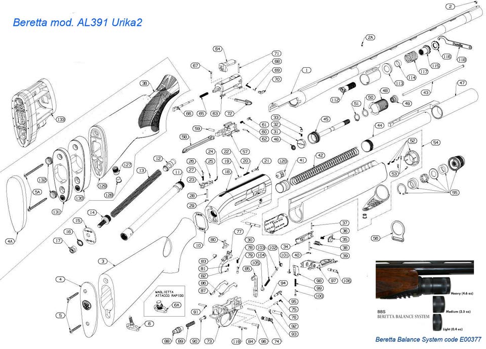 P. Beretta model AL 391 Urika