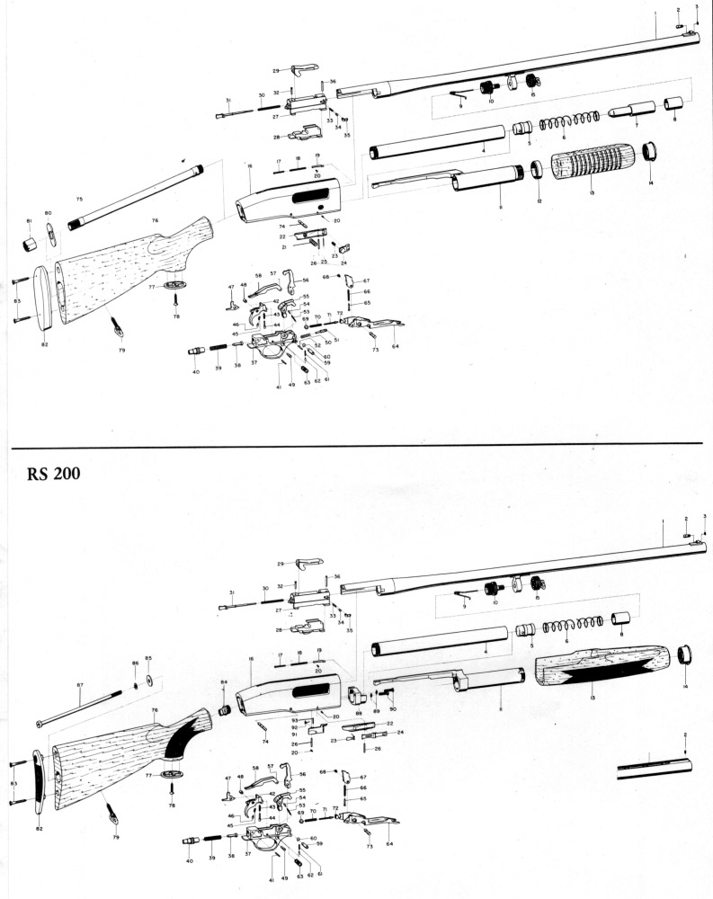 P. Beretta Pump Shotguns RS202 - RS200