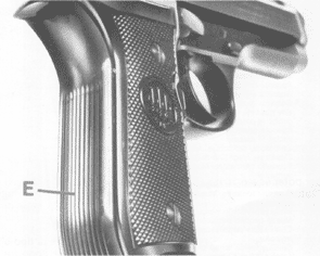 Beretta pistol Model 92SB grooved frame