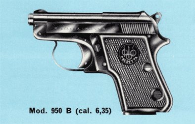 pistol of the series 950, cal. 6,35 (.25)