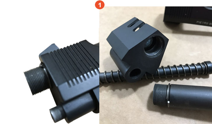 Beretta Model 93 Combat Compensator / Barrel