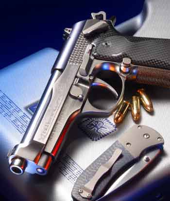 Beretta pistol model Billennium bluemaranello